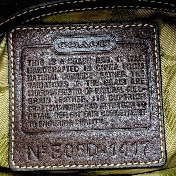 Coach Vintage -1477- brown,leather shoulder bag Silver hardware, Zip closure - Picture 3 of 9